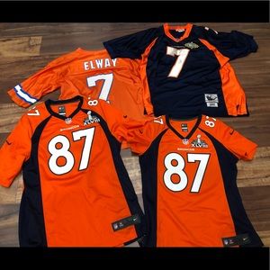 Denver Broncos Jersey (x4 ) Elway  & Decker
